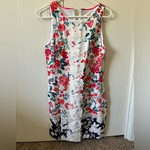 Floral cocktail dress.